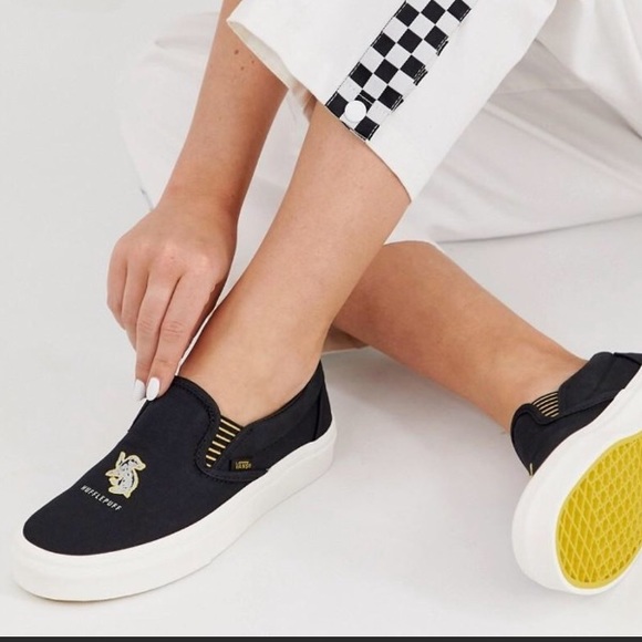 Vans Shoes | Harry Potter Collectionhufflepuff Vans Slip-On Brand New Mens Size 13 | Color: Black/Yellow | Size: 13 | Unicorn9898's Closet